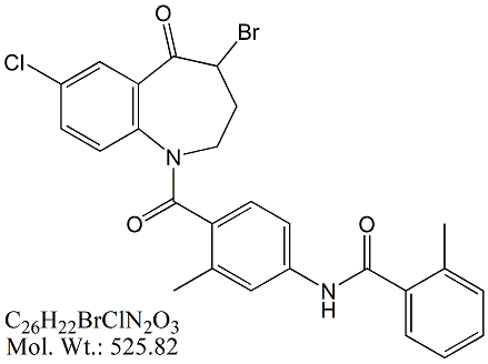 Tolvaptan 4-Bromo 5-Oxo Impurity
